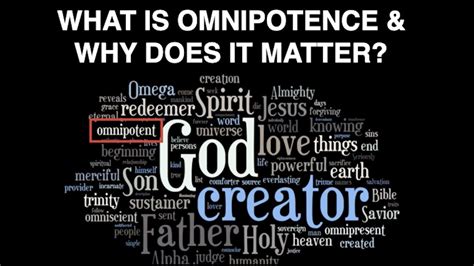 what does omnipotent mean in the bible.